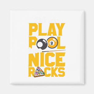 Mädchen, die Pool spielen haben schöne Racks Funny Magnet