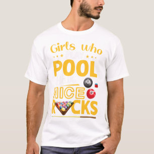 Mädchen, die Pool spielen haben schöne Racks Funny T-Shirt