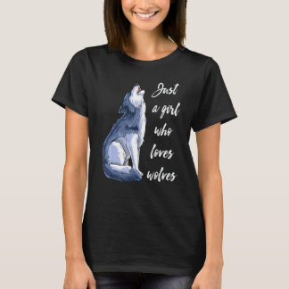 Mädchen, die Wölfe Lieben 10 T-Shirt