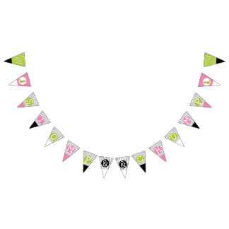 Mädchen-Dinosaurier-Ballettröckchen-Geburtstag Wimpelkette