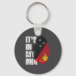 Mädchen DNA Papua-Neuguinea-Flagge Geschenk Schlüsselanhänger