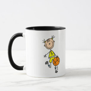 Mädchen dribbelt Basketball T-Shirts und Geschenke Tasse