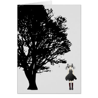 Mädchen durch Baum