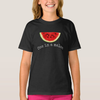 Mädchen "eins in einer Melone" Sommer-Wassermelone T-Shirt