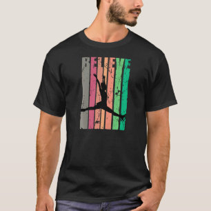 Mädchen Eislaufen Schlittschuhläufer Figure Eistän T-Shirt