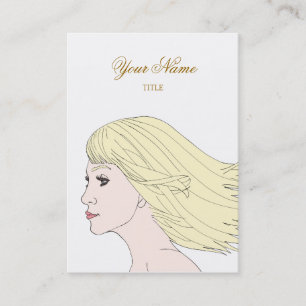 Mädchen elegant visitenkarte
