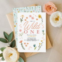 Mädchen Elegantes Wildes Eins Wildblume 1. Geburts