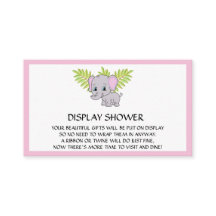 Mädchen Elephant Babydusche Dusche Rosa