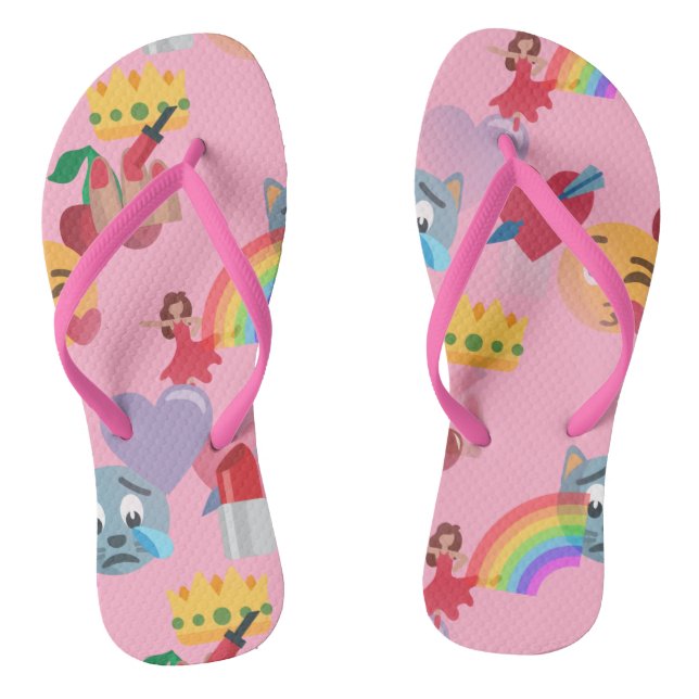 Mädchen Emoji flipps Sandalen Schuhe (Fußbett)