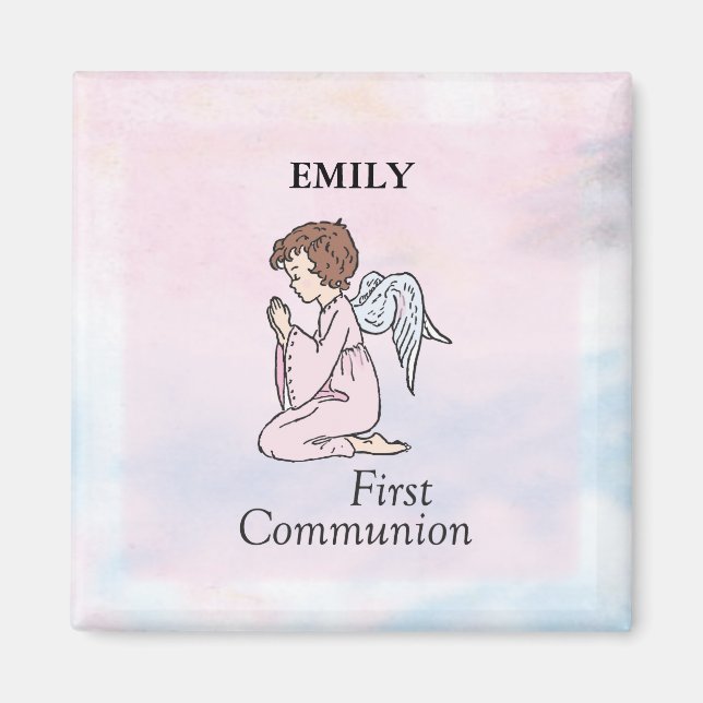 Mädchen, Erster Kommunion Angel Magnet (Vorne)