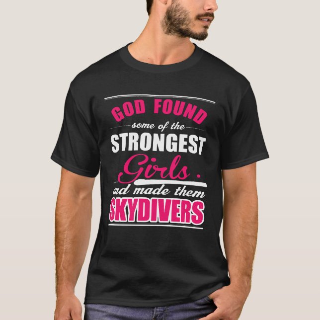 Mädchen-Fallschirmspringer T-Shirt (Vorderseite)