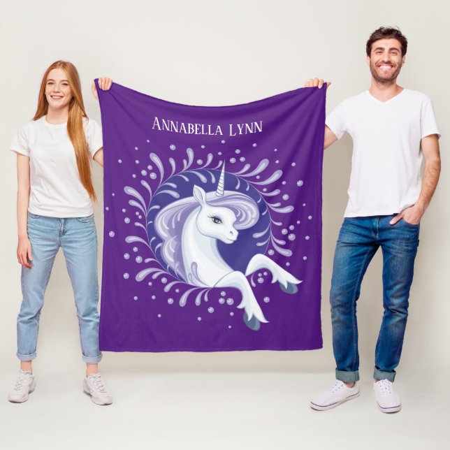 Mädchen fantasy unicorn geben den Namen Fleece Bla (Beispiel)