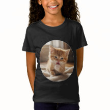 Mädchen-Feines-Jersey-T-Shirt