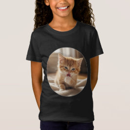 Mädchen-Feines-Jersey-T-Shirt T-Shirt