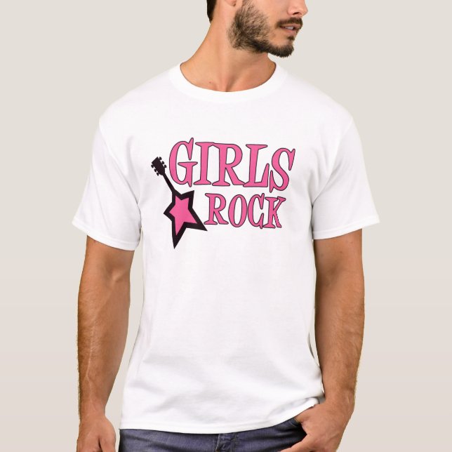 Mädchen-Felsen! T-Shirt (Vorderseite)