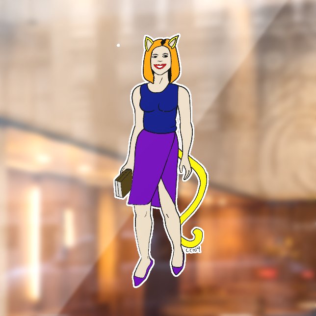 Mädchen Fensteraufkleber (Blatt 2)