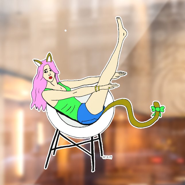 Mädchen Fensteraufkleber (Blatt 2)