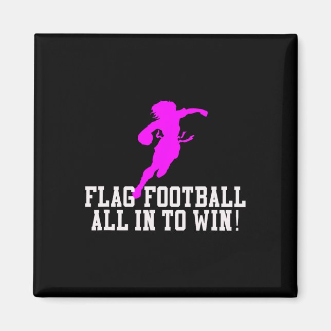 Mädchen Flag Fußball für Kinder Jugend oder Frauen Magnet (Vorne)