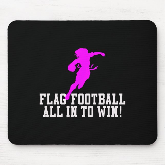 Mädchen Flag Fußball für Kinder Jugend oder Frauen Mousepad (Vorne)