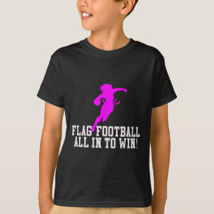 Mädchen Flag Fußball für Kinder Jugend oder Frauen T-Shirt