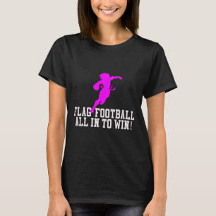 Mädchen Flag Fußball für Kinder Jugend oder Frauen T-Shirt