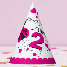 Mädchen fliegen Herz ladybug rosa Name 2. Geburtst