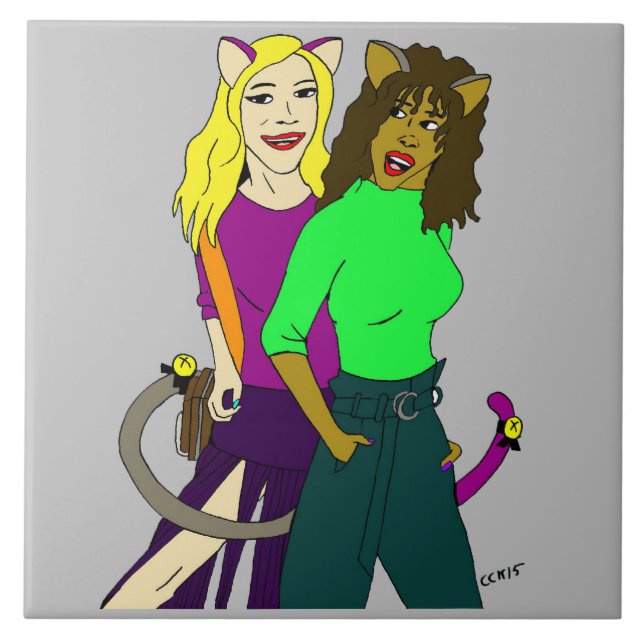 Mädchen Fliese (Vorderseite)