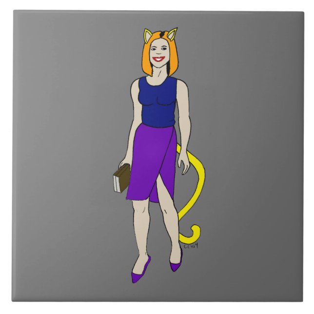 Mädchen Fliese (Vorderseite)