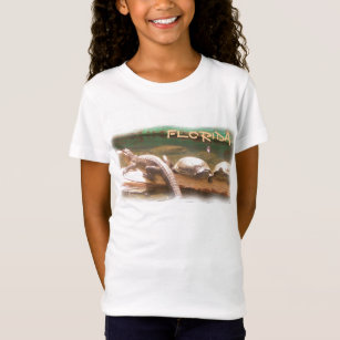 Mädchen-Florida-SchildkrötealligatorShirt T-Shirt