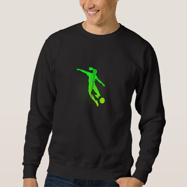 Mädchen & Frauen Fußball harter Kick Tee (Vorderseite)