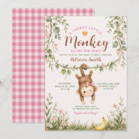 Mädchen Freches kleines Äffchen Rosa Blumen Baby S