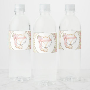 Mädchen Fuchs Baby Shower Wasserflaschenetikett