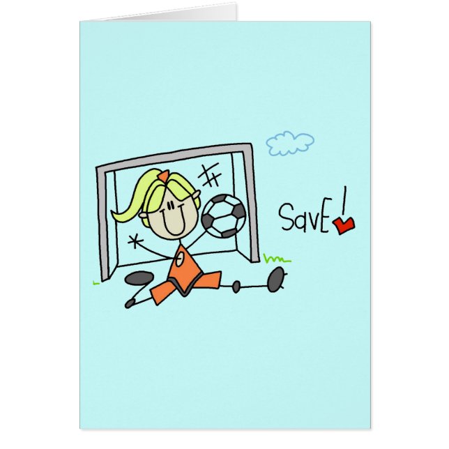 Mädchen-Fußball-Tormann-T-Shirts und Geschenke (Vorne)