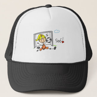 Mädchen-Fußball-Tormann-T-Shirts und Geschenke Truckerkappe