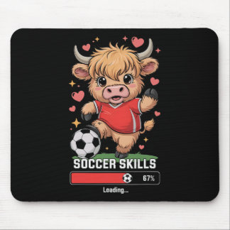 Mädchen-Fußballfähigkeiten Laden Heifer-Team-Mama- Mousepad