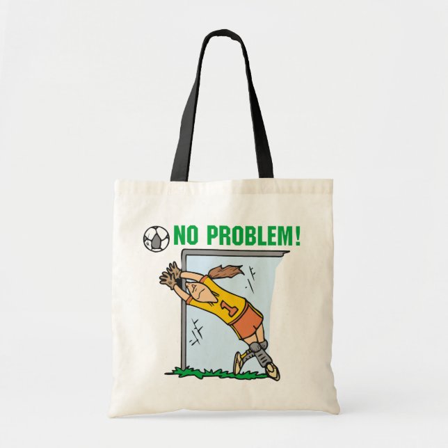 Mädchen-Fußballgoalie-T - Shirts und Geschenke Tragetasche (Vorne)