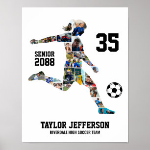 Mädchen-Fußballmannschaft-Sportarten Benutzerdefin Poster