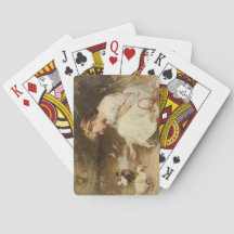 Mädchen Fütternd Enten (von Frederick Morgan)