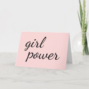 Mädchen-Gang Pink Feminismus-Empowerment-Design Karte
