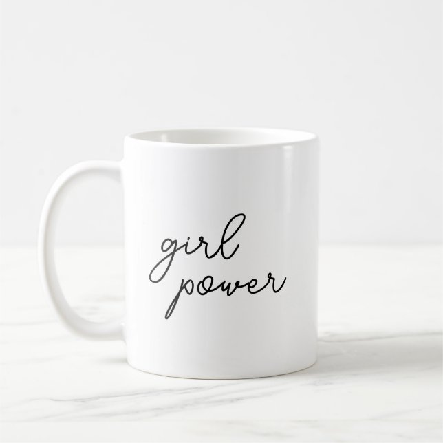 Mädchen-Gang Stylischer Moderner Feministischer Mä Kaffeetasse (Links)