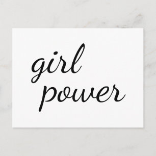 Mädchen-Gang Süßes Mädchen-Power-Design Postkarte