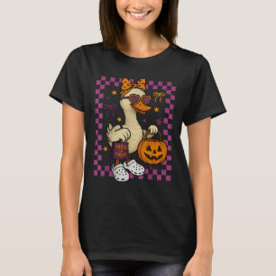 Mädchen Gans Halloween Gruselige Gans Lustige Gans T-Shirt