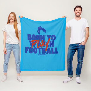 Mädchen, geboren um Fußball zu spielen Fleecedecke