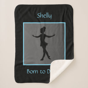 Mädchen "Geboren zu tanzen" mit/ Name Sherpadecke