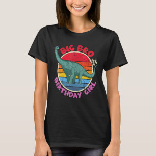 Mädchen Geburtstag I Big Bro I Brachiosaurus I Fam T-Shirt