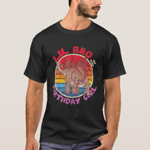 Mädchen Geburtstag I Kleiner Bruder I Stegosaurus  T-Shirt