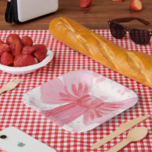 Mädchen-Geburtstag mit rosa Schleife