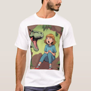 Mädchen gegen Bestie im Reich der Berge" T-Shirt