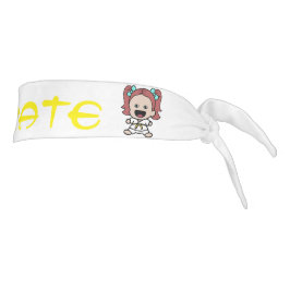 Mädchen-gelbe Gurt-Karate-Kopf-Verpackung