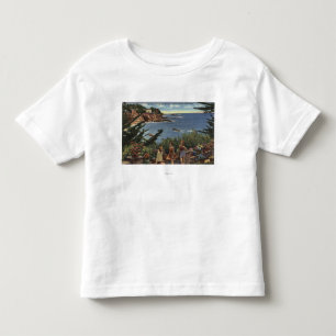 Mädchen genießen ein Vista von Laguna Shores Kleinkind T-shirt